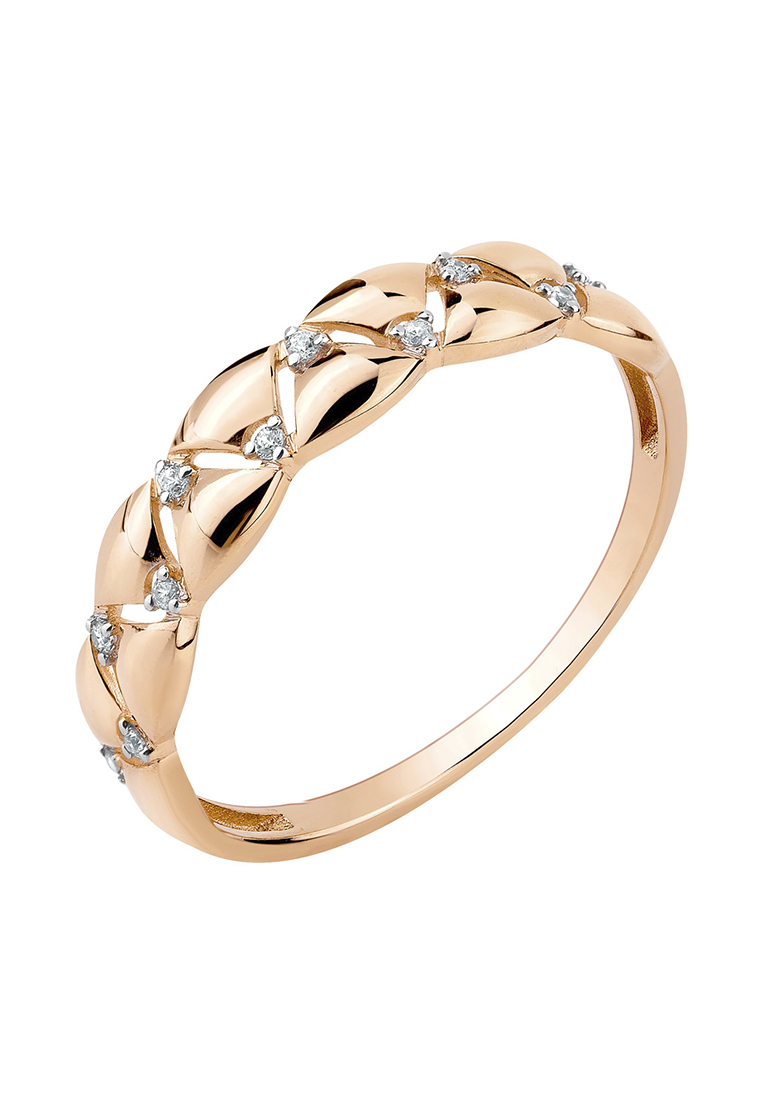

Кольцо из желтого золота с фианитом р. , Kari Jewelry КЛ-26100, КЛ-26100