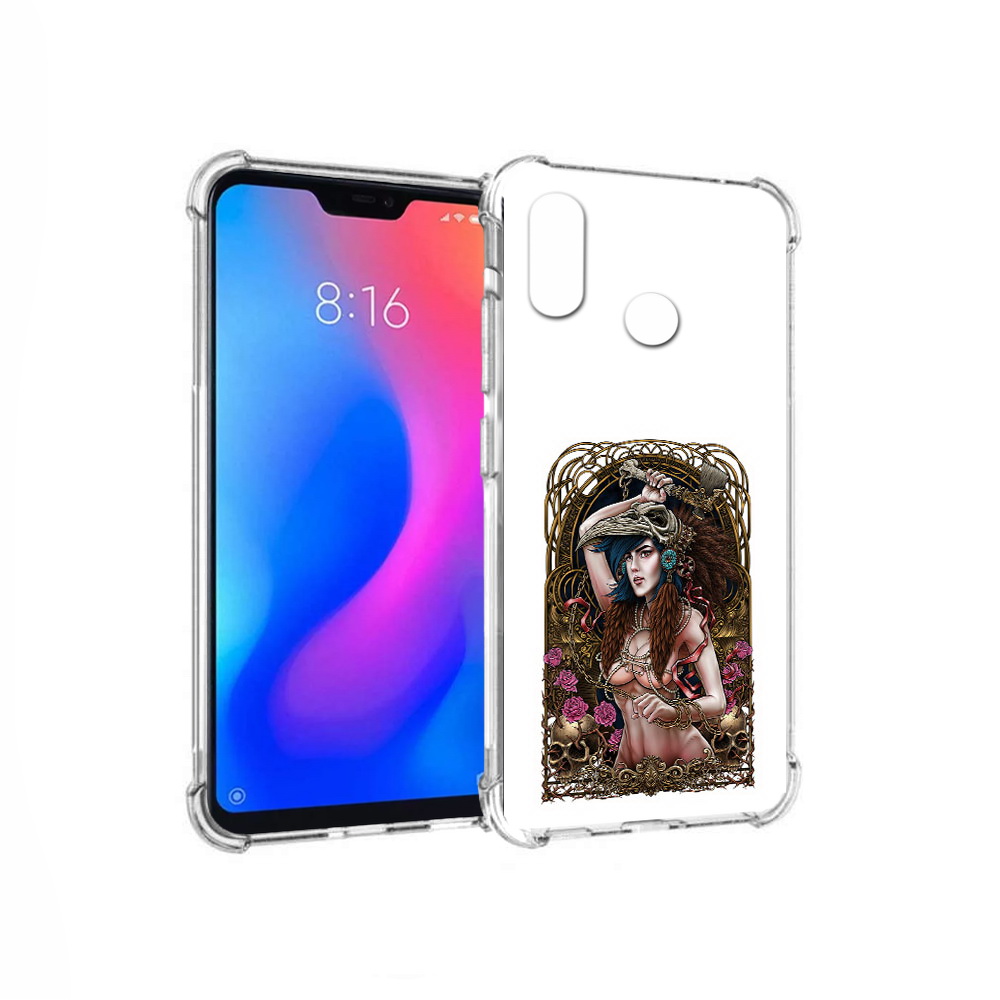 

Чехол MyPads Tocco для Xiaomi Redmi 6 Pro красивая девушка рисунок (PT113887.306.407), Прозрачный, Tocco