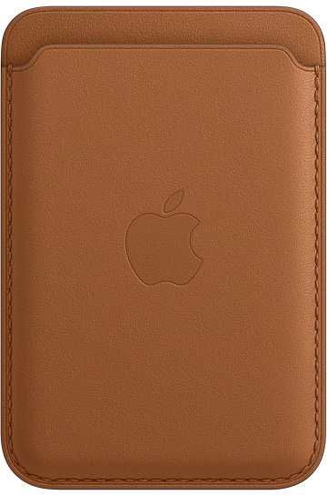 фото Чехол apple leather wallet with magsafe для apple iphone 12/12 pro/12 mini/12 pro max gold