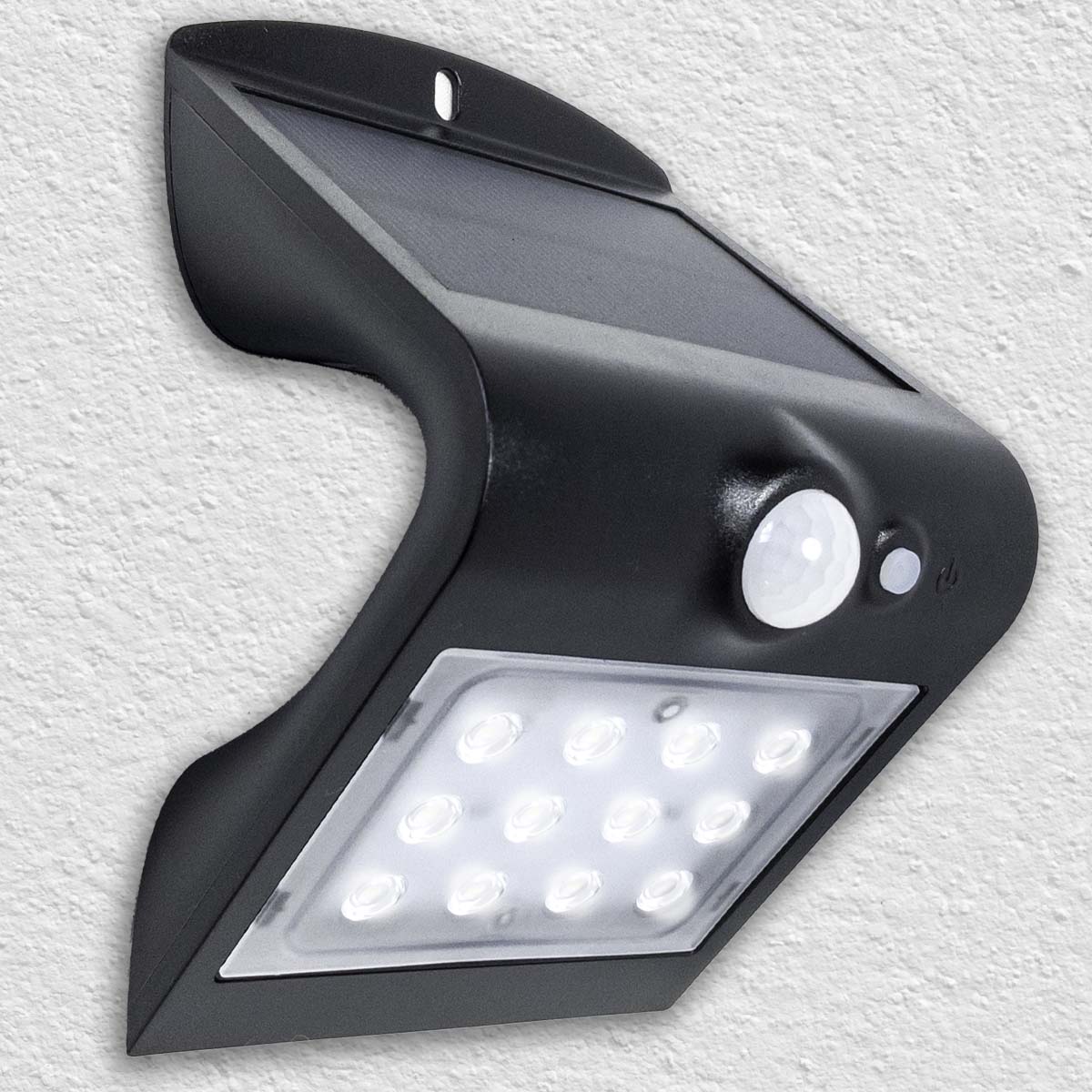 

Уличный светильник ledBEled 1.5W 220LM, солнечная батарея, с датчиком движения, чёрный, LEDbeLED