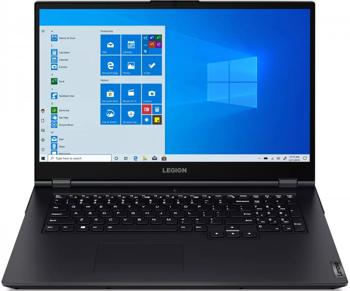 фото Ноутбук lenovo legion 5 17ach6h dark blue (82jy000aru)