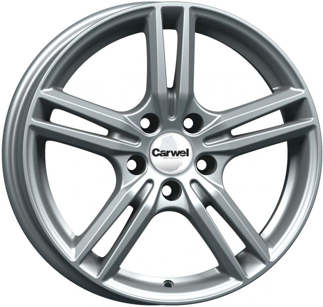 

Диски R16 5x112 6,5J ET38 D57,1 Carwel Баруй 223 SB, Серебристый