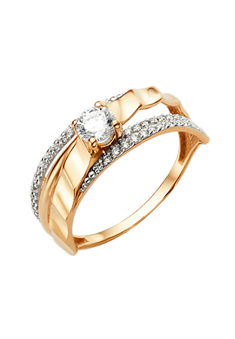 

Кольцо из желтого золота с фианитом р.  Kari Jewelry КЛ-47800, КЛ-47800