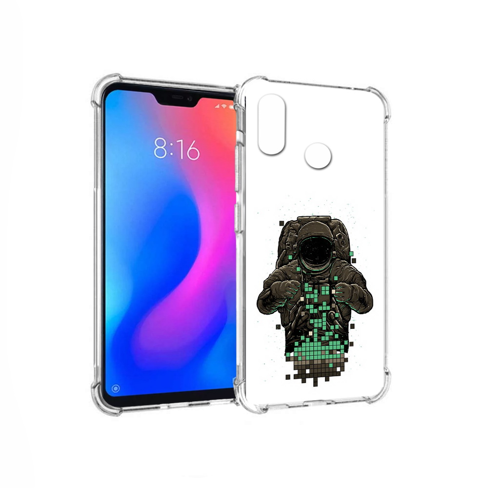 

Чехол MyPads Tocco для Xiaomi Redmi 6 Pro космонавт с пикселями (PT113887.306.394), Прозрачный, Tocco
