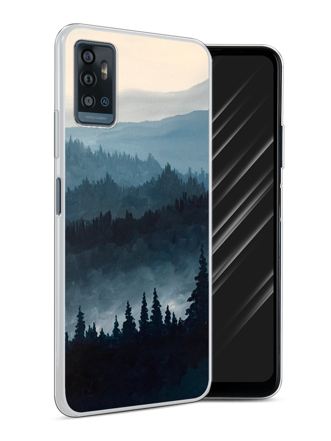 

Чехол Awog на ZTE Blade A71 / ЗТЕ Блэйд A71 "Туманные горы", Разноцветный, 134450-4