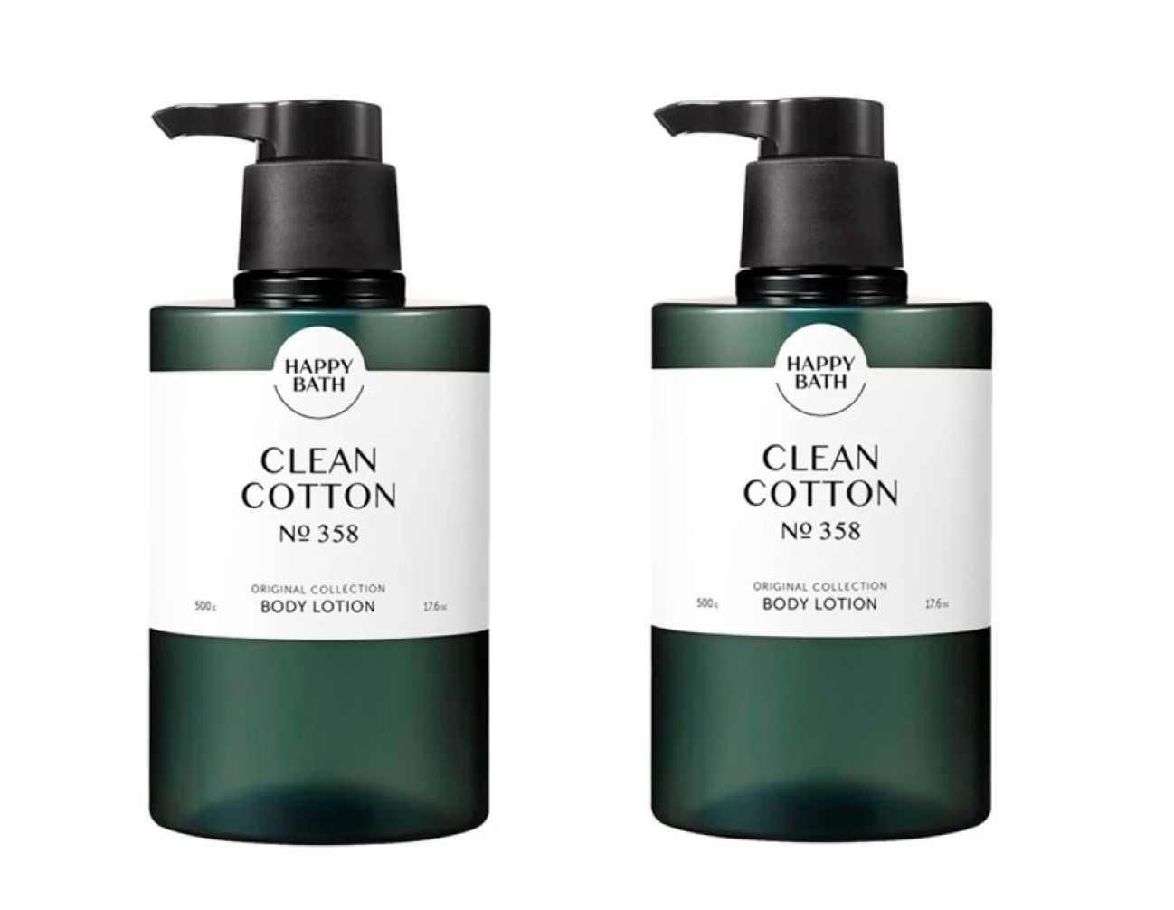 

Лосьон для тела Happy Bath сollection вody lotion clean cotton хлопок 500 г 2шт