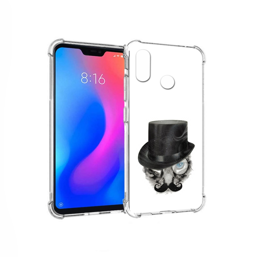 

Чехол MyPads Tocco для Xiaomi Redmi 6 Pro интелегентный кот (PT113887.306.378), Прозрачный, Tocco
