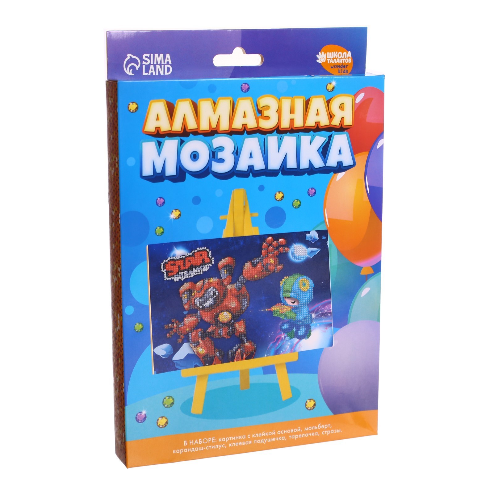 

Алмазная мозаика Школа талантов Игровой мир, 15х21см, Игровой мир