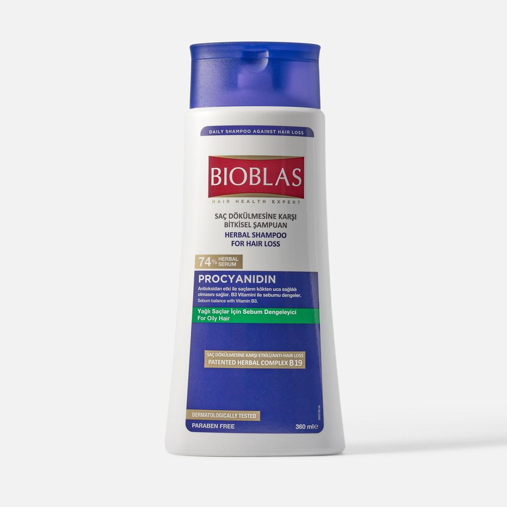 фото Шампунь для жирных волос bioblas anti-hair loss procyanidin 360мл