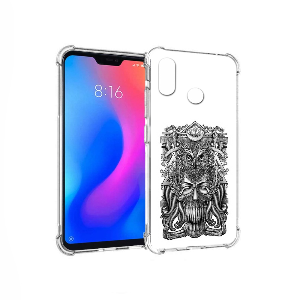

Чехол MyPads Tocco для Xiaomi Redmi 6 Pro зубастая сова (PT113887.306.369), Прозрачный, Tocco