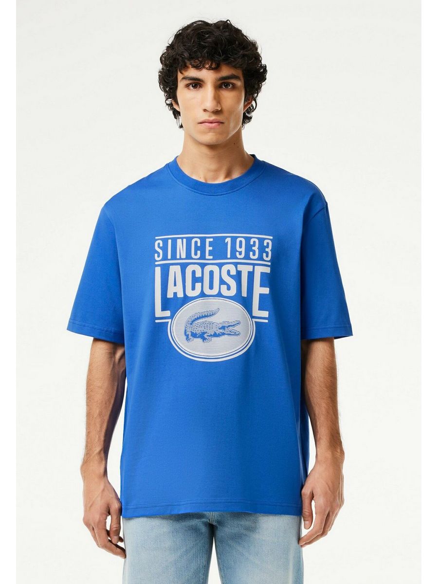 

Футболка мужская Lacoste LA222O0EU синяя 2XL, Синий, LA222O0EU