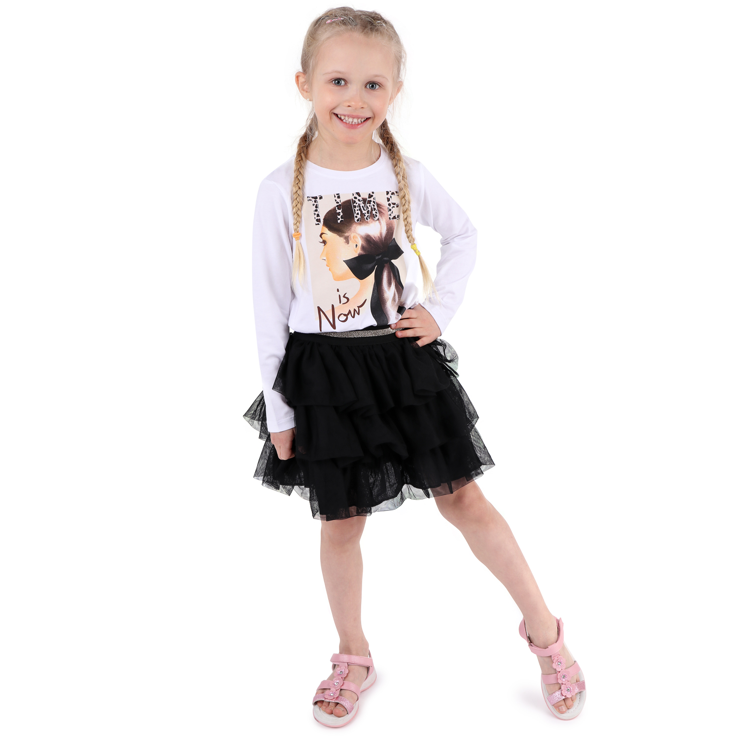 

Лонгслив Leader Kids Джунгли белый р.134, GL001189711