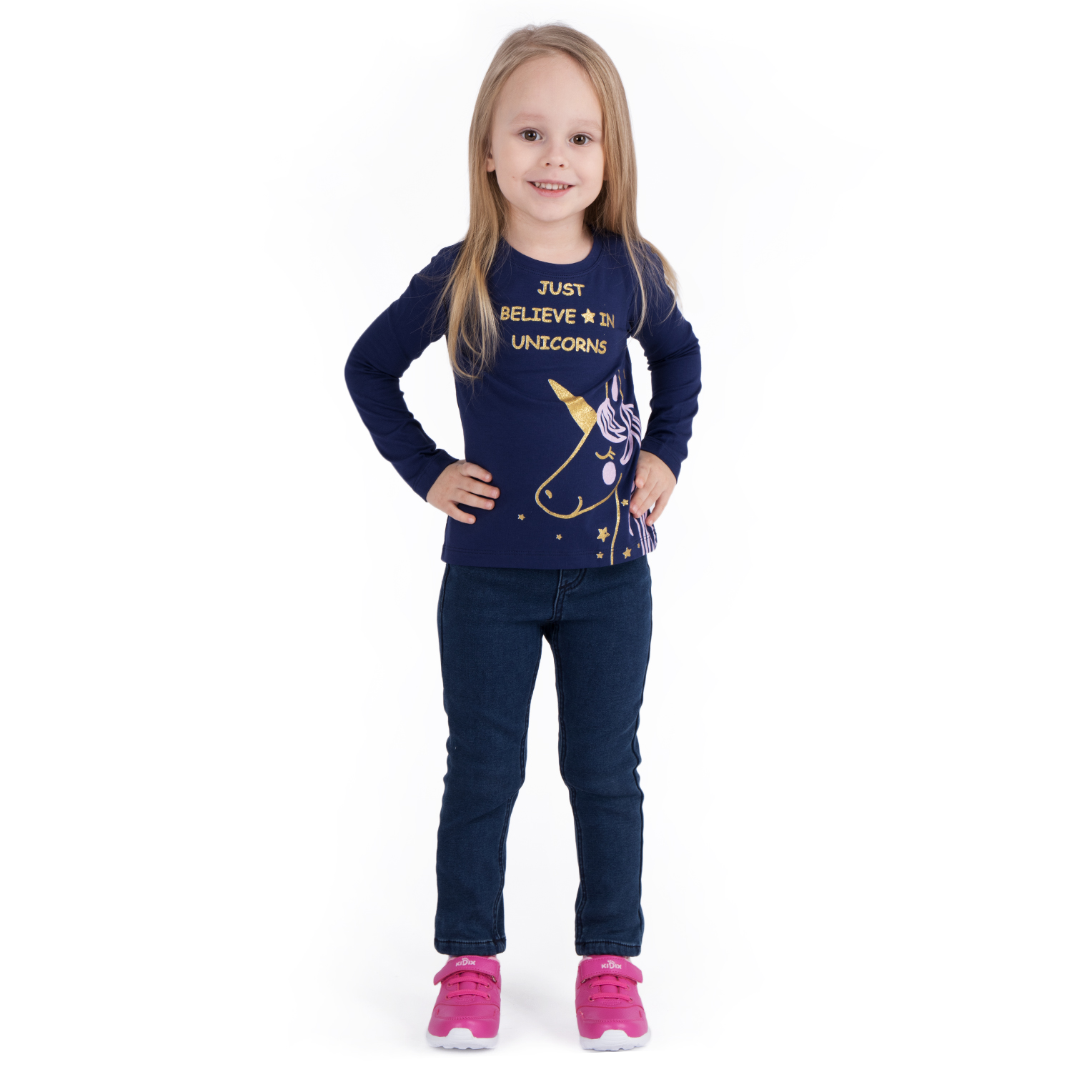 

Лонгслив Leader Kids Мармелад синий р.122, GL001186836