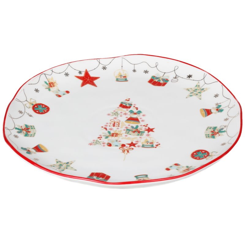 

Тарелка закусочная Christmas Gift, В ассортименте