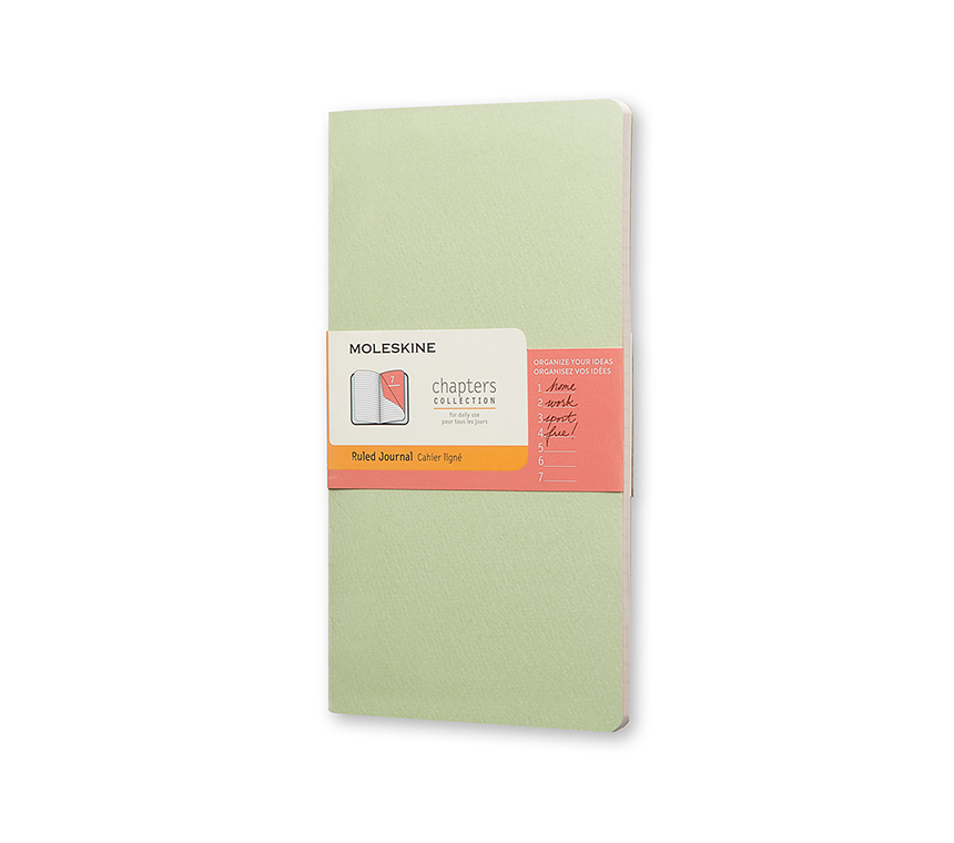 

Записная книжка Moleskine Chapters (в линейку), Slim Large (11,5x21см) CPT031K9, Slime Large