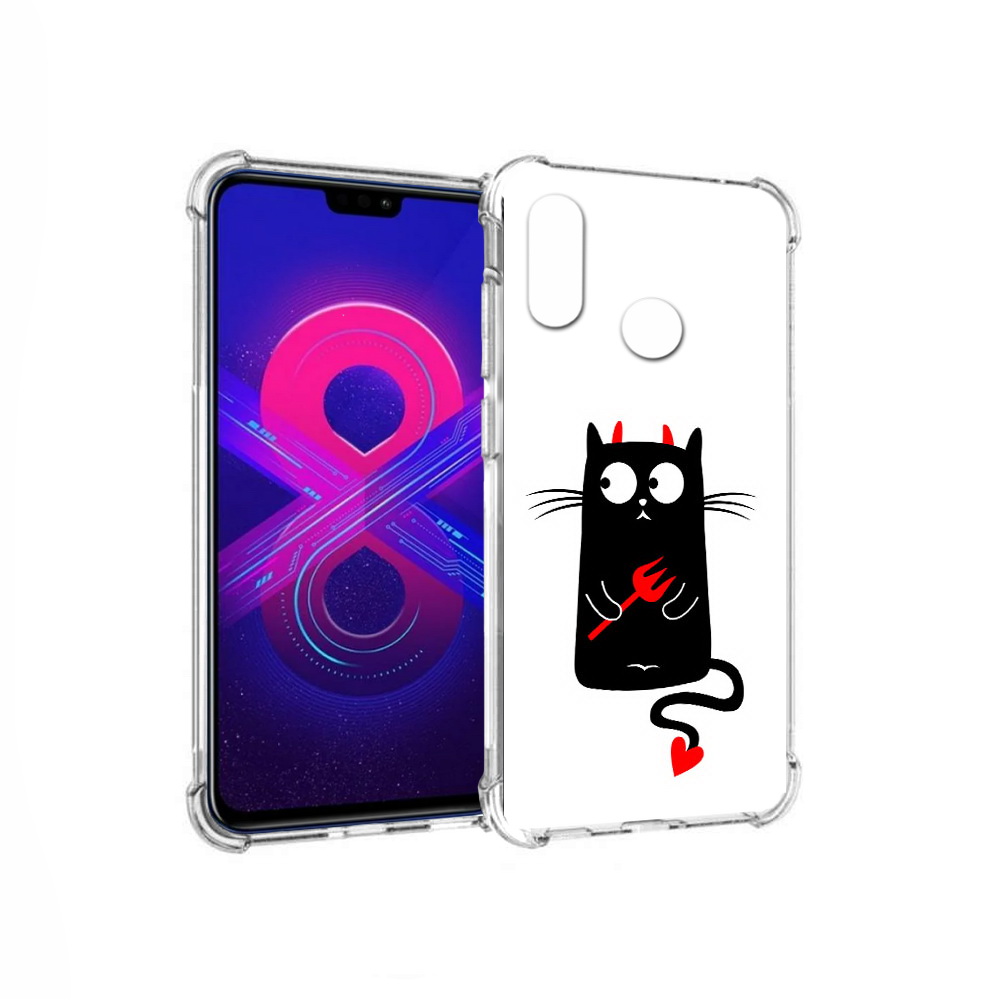 

Чехол MyPads Tocco для Honor 8X Max Кот демон (PT118941.31.97), Прозрачный, Tocco