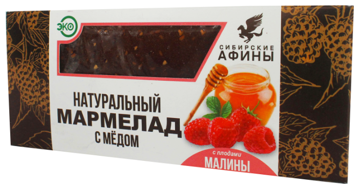 

Мармелад Сибирские Афины сибирский на меду с малиной 200гр