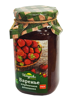 

Варенье Натурово Домашнее клубничное 375 г