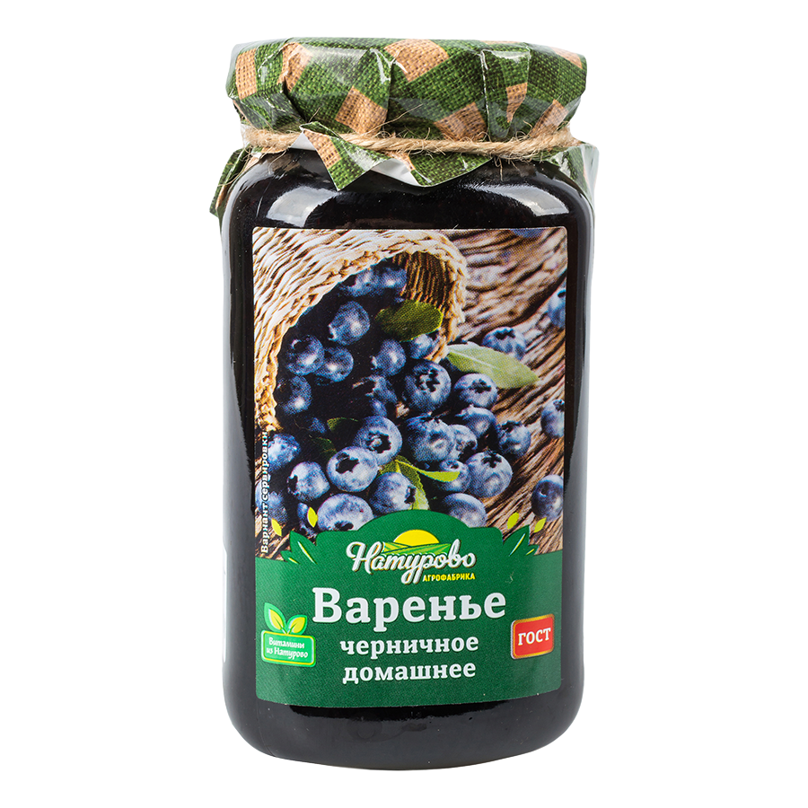 

Варенье Натурово Домашнее черничное 375 г