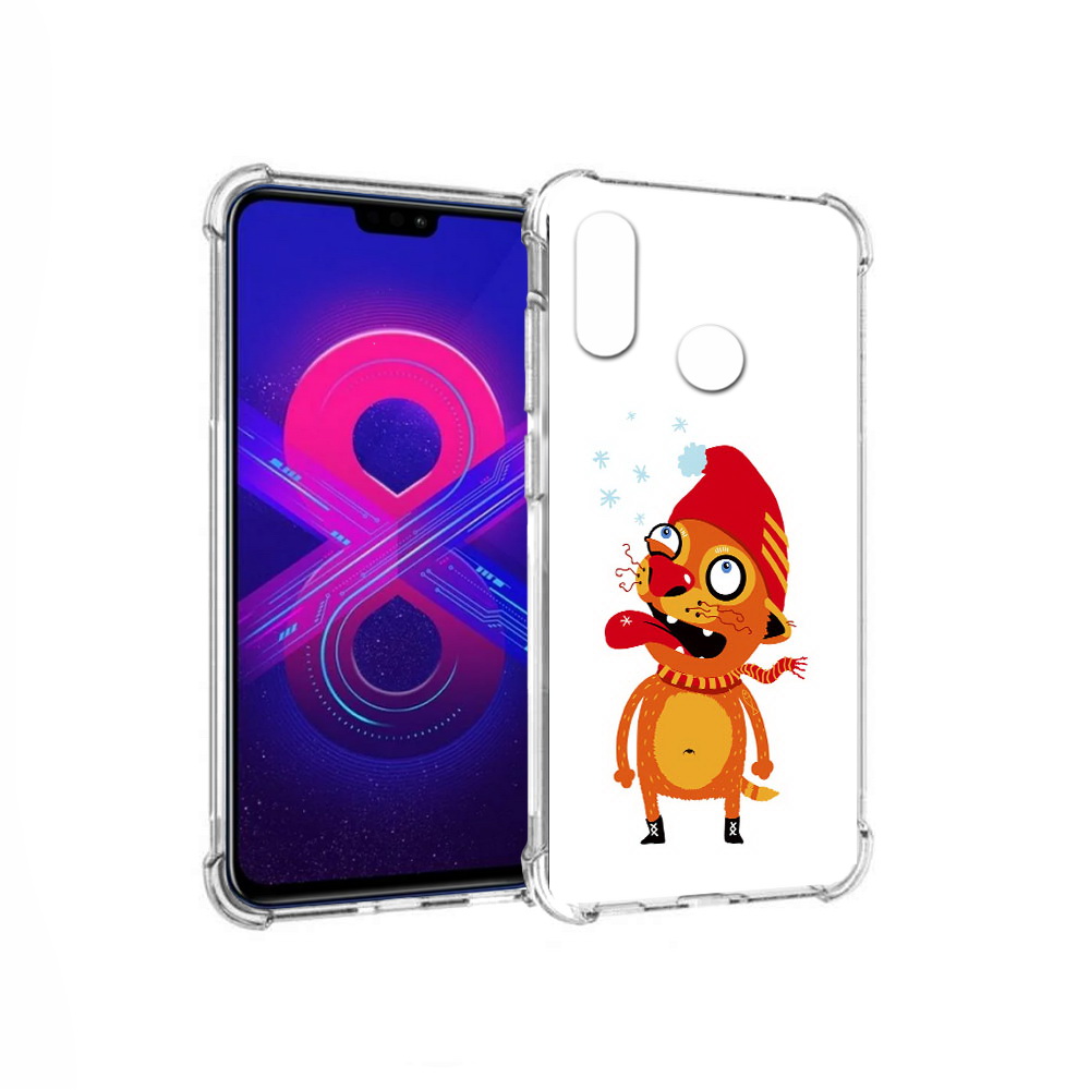 

Чехол MyPads Tocco для Honor 8X Max Зимний кот (PT118941.31.88), Прозрачный, Tocco