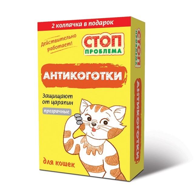 

Антицарапки для кошек Стоп Проблема 22шт прозрачный