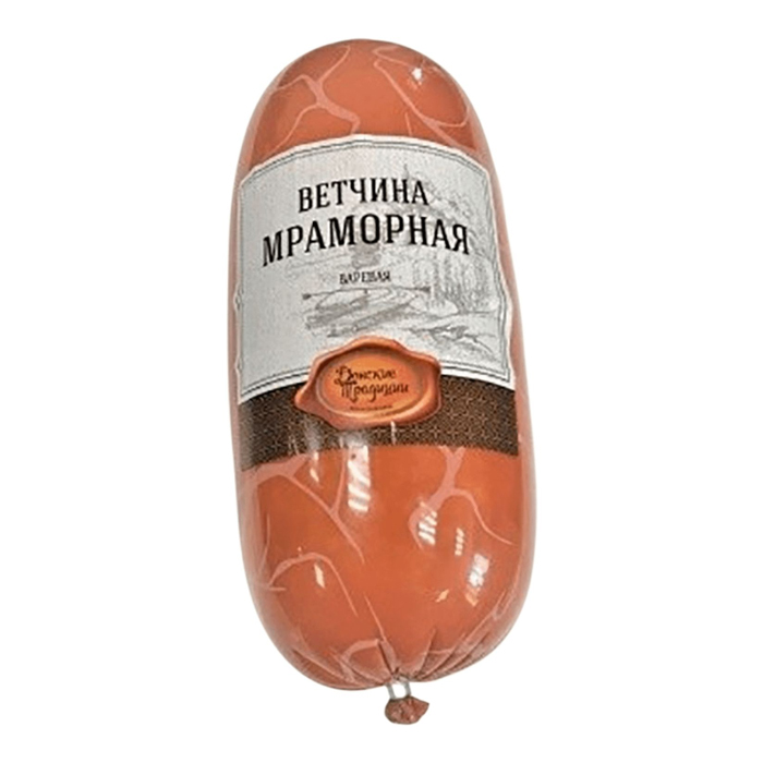 

Ветчина вареная Донские Традиции Мраморная 1,8 кг
