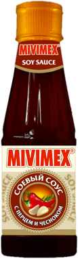 фото Соевый соус mivimex с перцем и чесноком