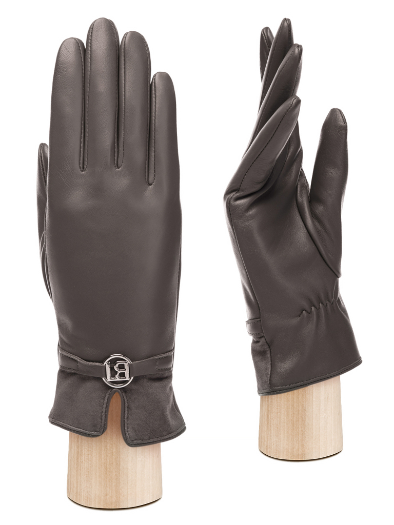 

Перчатки женские Labbra LB-2429 темно-серые, Серый, LB-2429
