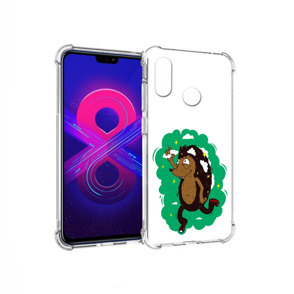 

Чехол MyPads Tocco для Honor 8X Max Ежик в облаках (PT118941.31.77), Прозрачный, Tocco
