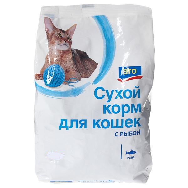 

Сухой корм для кошек Aro с рыбой , рыба, 1кг, рыба, 1кг