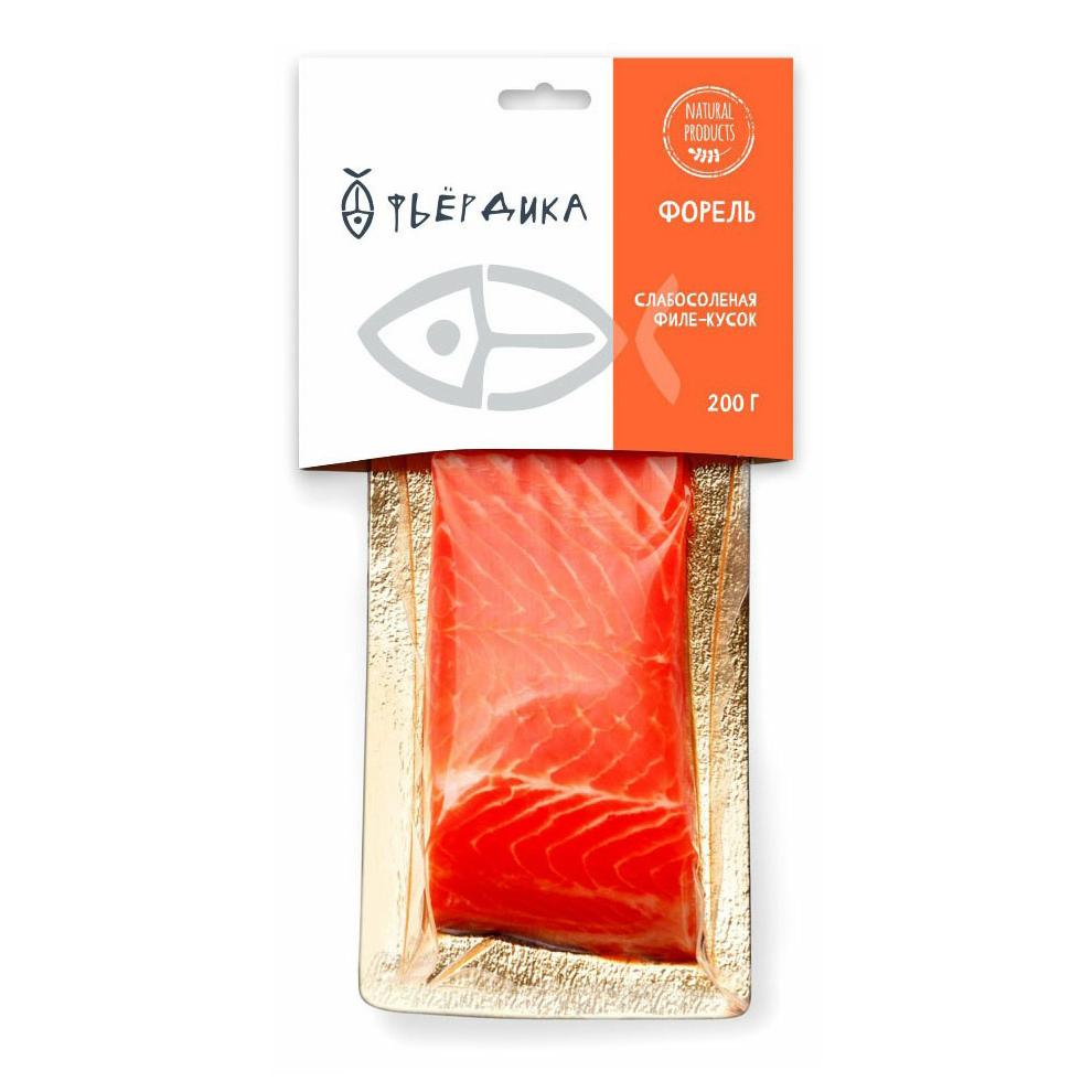 

Форель слабосоленая Фьердика филе-кусок 200 г