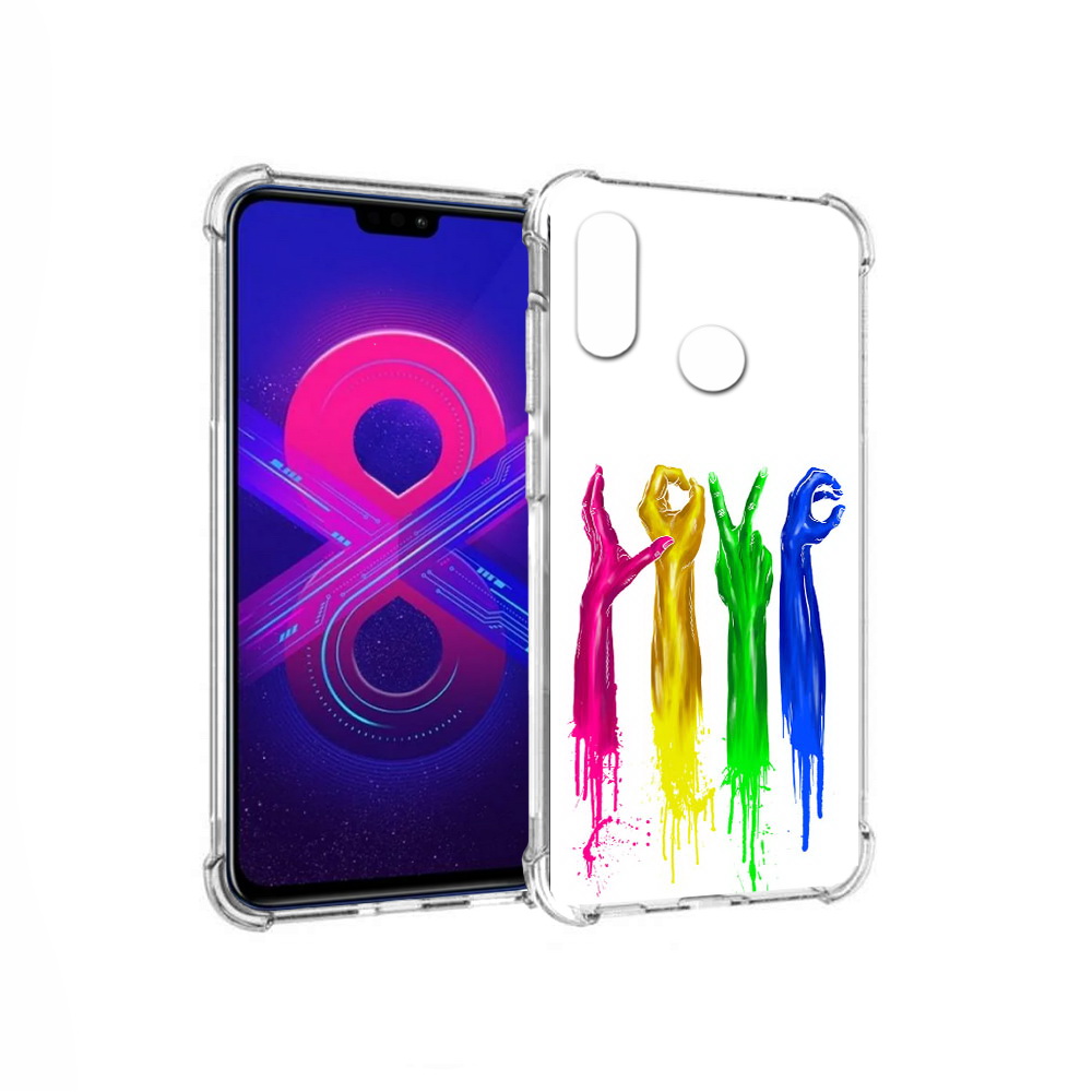 

Чехол MyPads Tocco для Honor 8X Max яркие руки love (PT118941.31.707), Прозрачный, Tocco