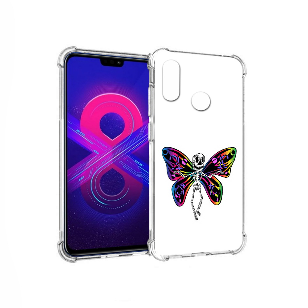 

Чехол MyPads Tocco для Honor 8X Max эффект бабочки (PT118941.31.701), Прозрачный, Tocco