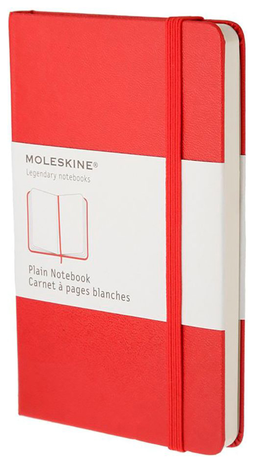 Блокнот Moleskine Classic Pocket, Красный, без разлиновки 96л