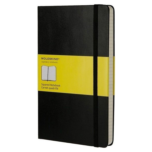 Блокнот Moleskine Classic Large, цвет черный, в клетку