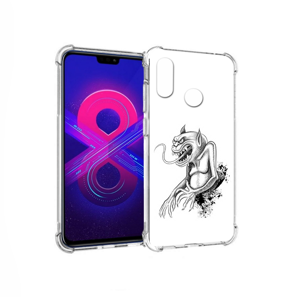 

Чехол MyPads Tocco для Honor 8X Max чорт (PT118941.31.692), Прозрачный, Tocco