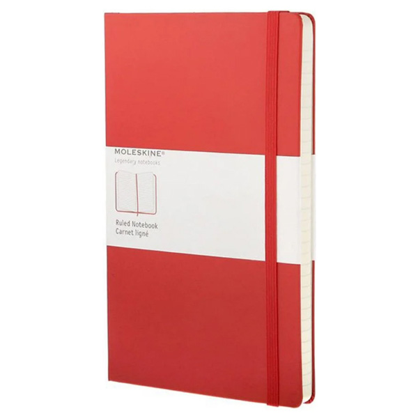 Блокнот Moleskine Classic Large, Красный, в линейку