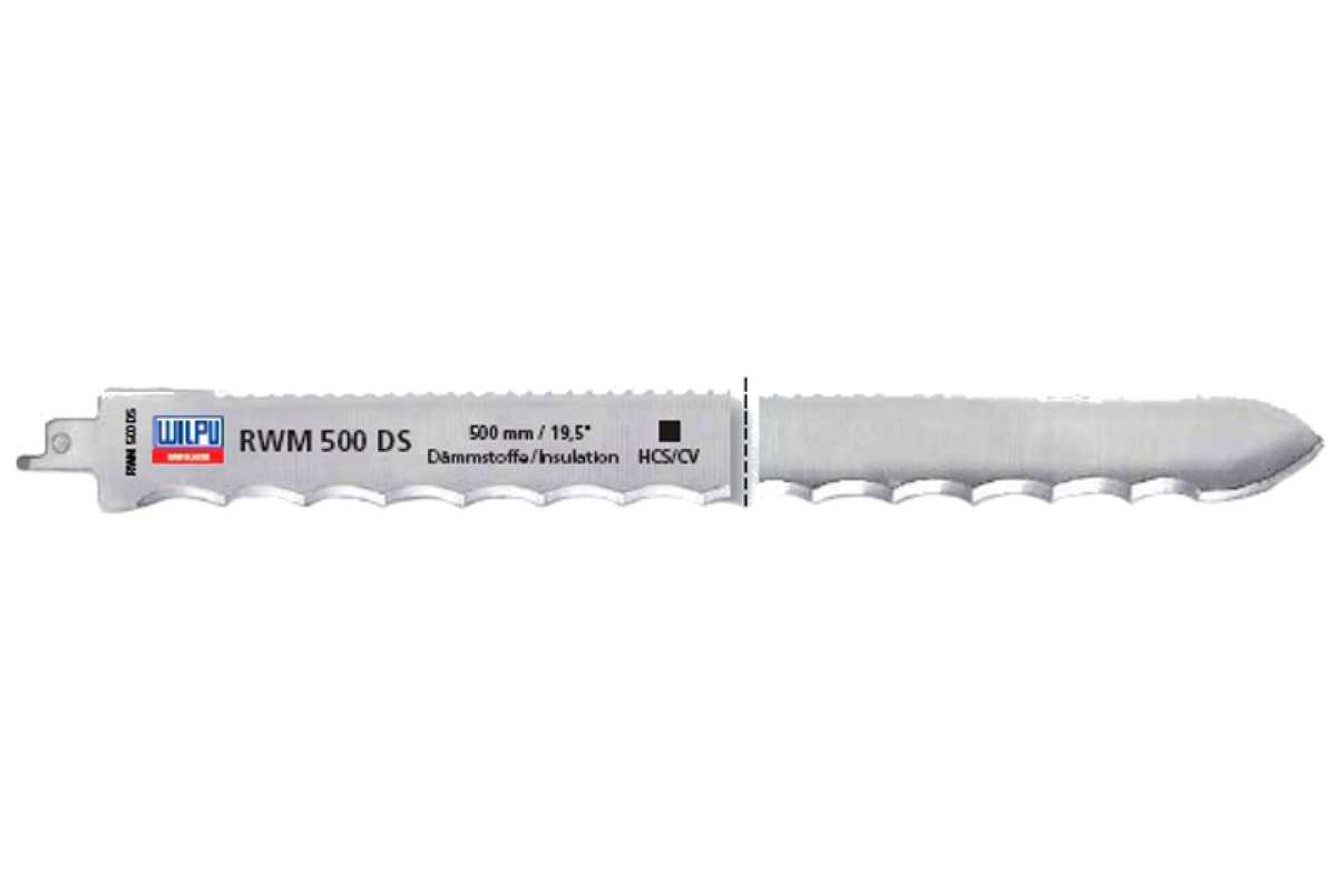 

WILPU Полотно сабельное RWM 500 DS для резины, кожи, изоляционного материала, 1605000001