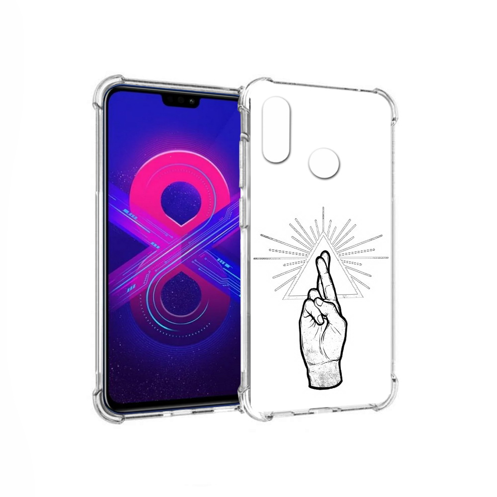 

Чехол MyPads Tocco для Honor 8X Max черно белая рука (PT118941.31.681), Прозрачный, Tocco