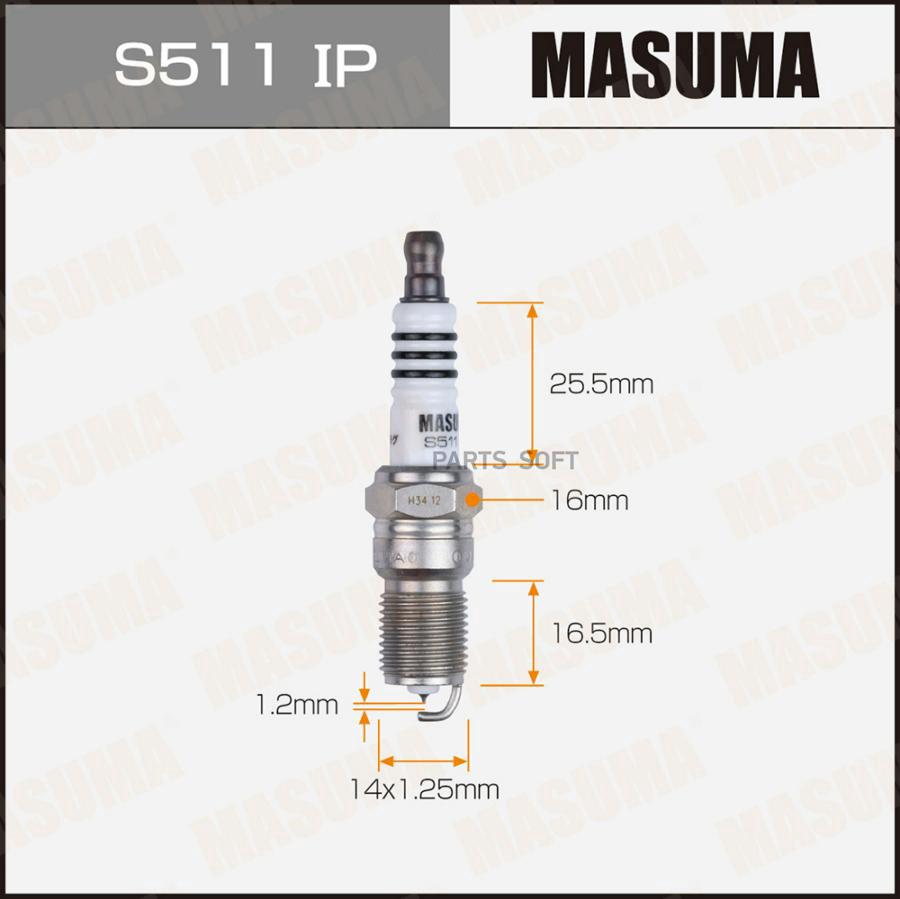 

Свеча зажигания MASUMA IRIDIUM+PLATINUM (ITR6F13)