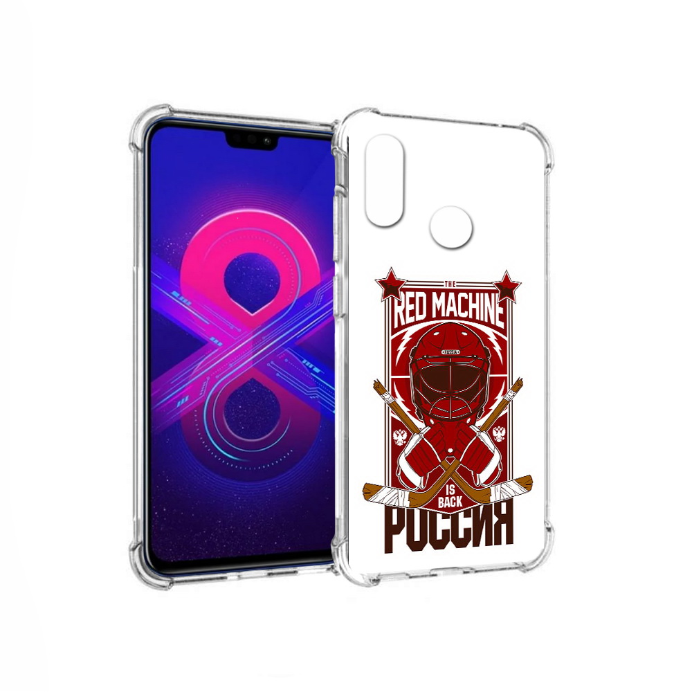 

Чехол MyPads Tocco для Honor 8X Max хоккей россия (PT118941.31.666), Прозрачный, Tocco