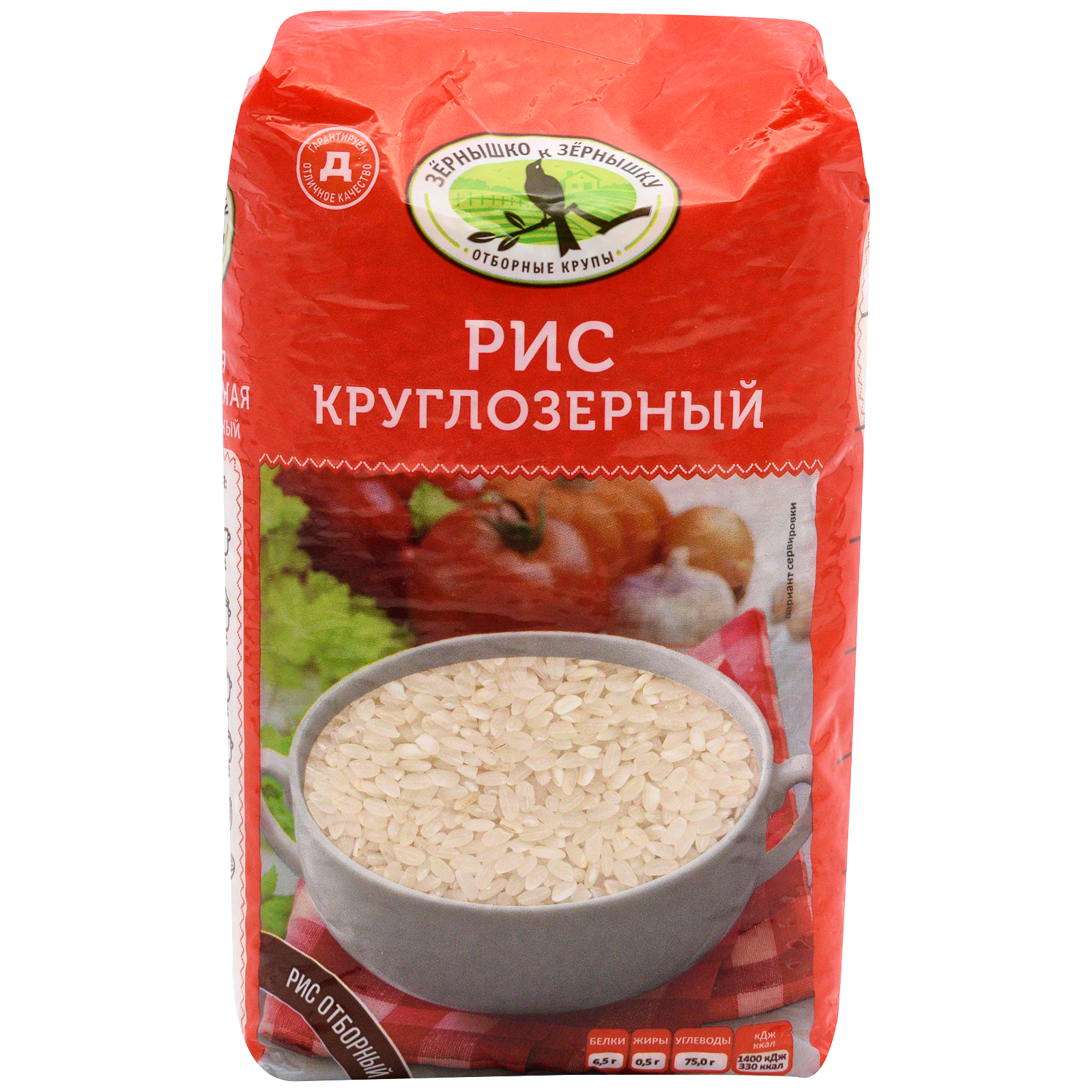 

Рис Д Зернышко к зернышку круглозерный 900 г