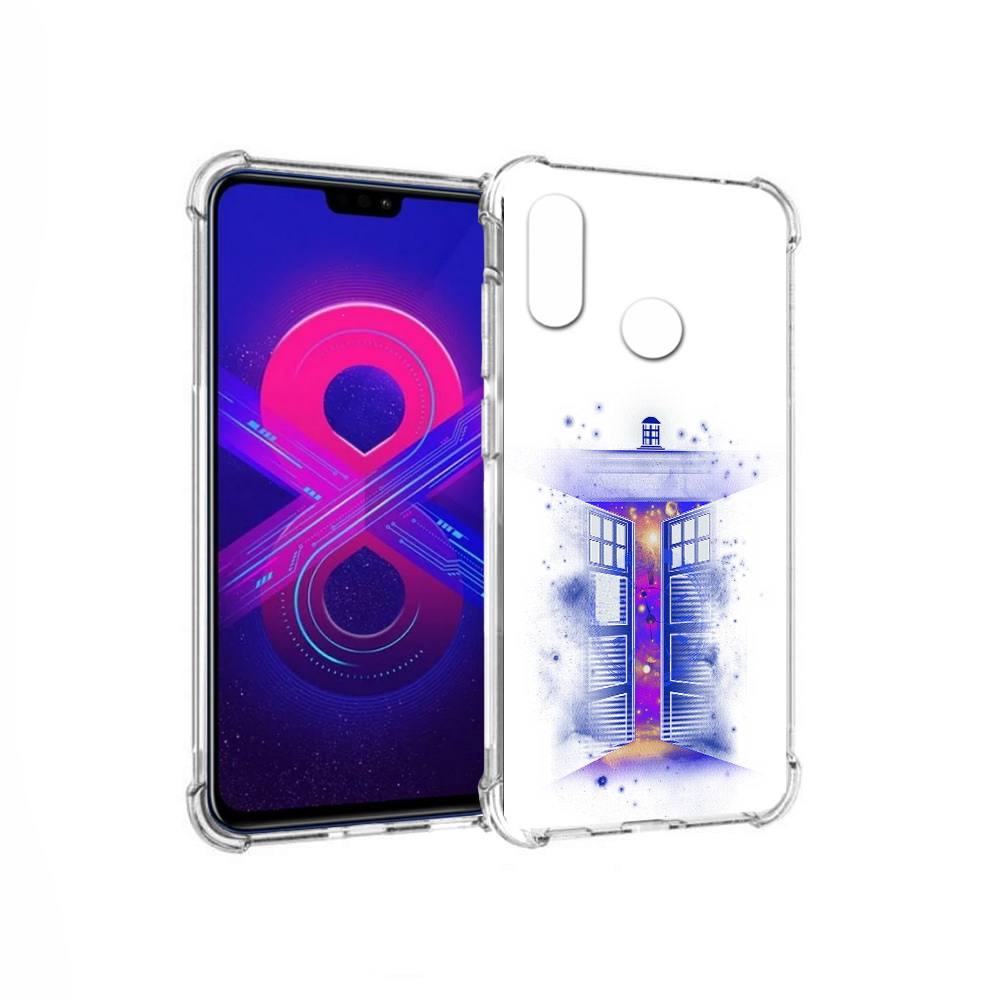 

Чехол MyPads Tocco для Honor 8X Max фиолетовый уголок абстракция (PT118941.31.659), Прозрачный, Tocco