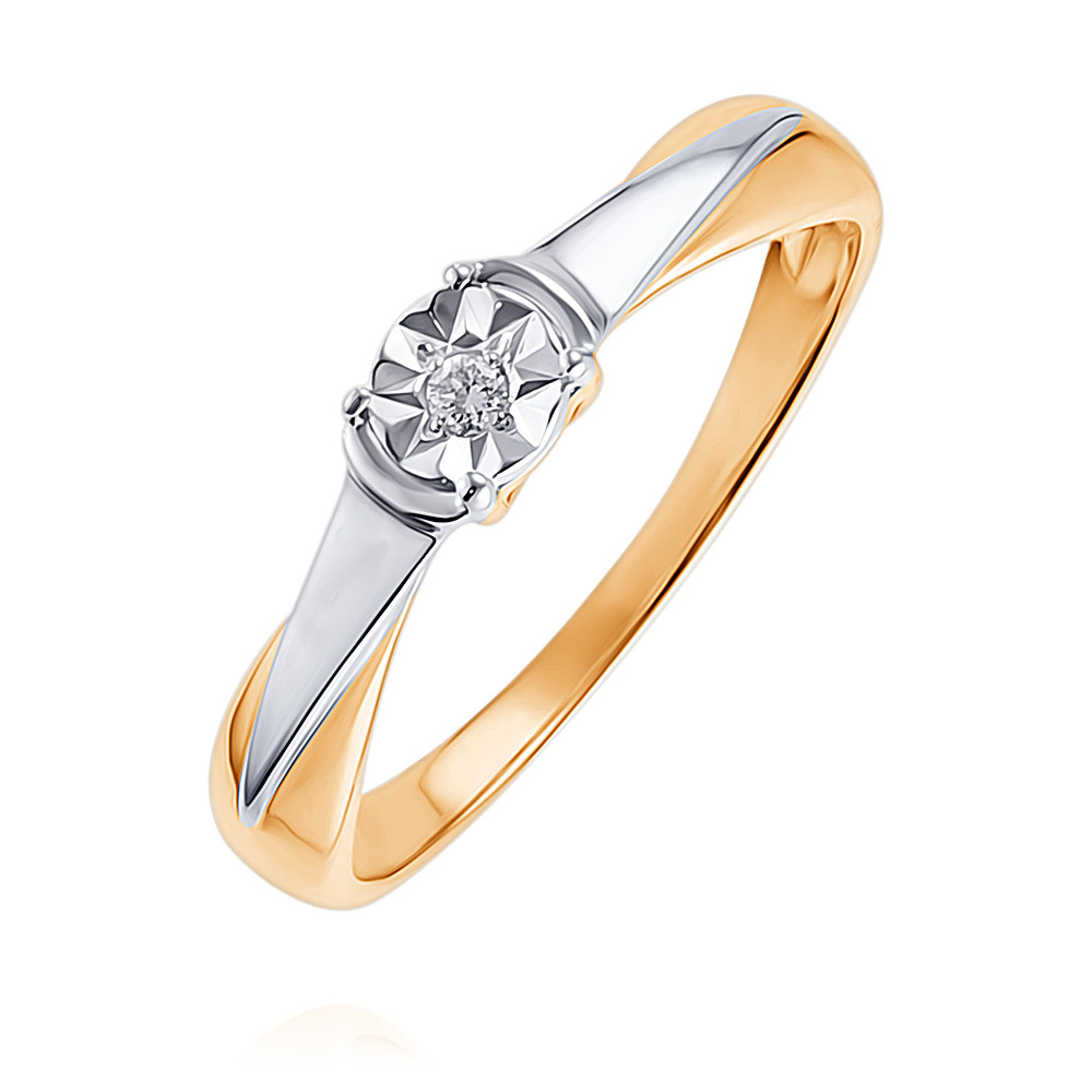 

Кольцо из золота р.  ADAMAS 1558050/01-А50Д-41, бриллиант, 1558050/01-А50Д-41