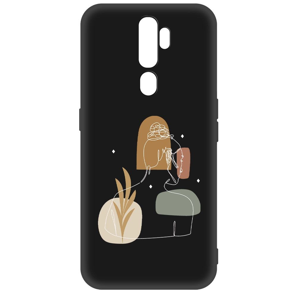 

Чехол-накладка Krutoff Soft Case Таинственность для Oppo A5 (2020) черный