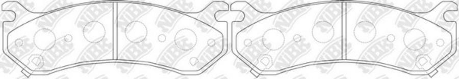 

Тормозные колодки NiBK PN0055