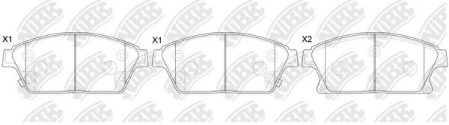 

Тормозные колодки NiBK PN0757