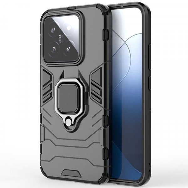 

Противоударный чехол Transformer Ring для Xiaomi Mi 14, черный, Transformer Ring