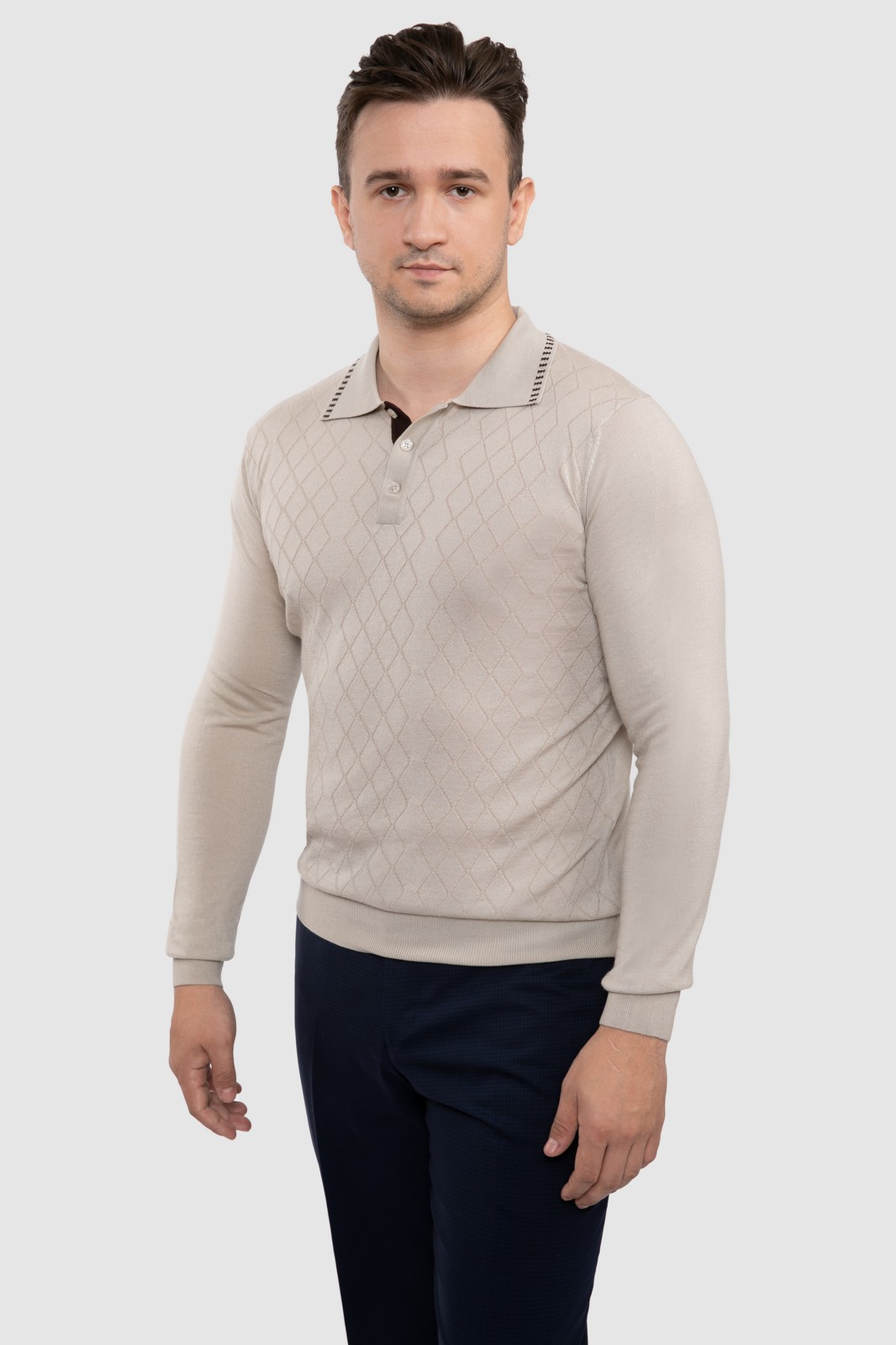 

Джемпер мужской Kanzler 010006W04O030 бежевый S, 010006W04O030