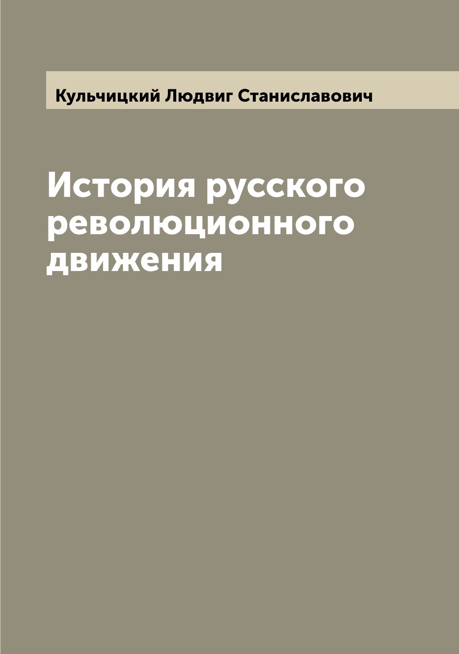 

Книга История русского революционного движения